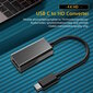 iLike HD7 USB-C -liitin HDMI 4K -naaraspuoliseen ääni- ja videokaapelisovittimeen 10 cm - muunnin musta (OEM) hinta ja tiedot | Adapterit | hobbyhall.fi