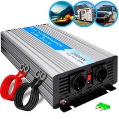 extralink opip-2000w 12v, 2000w auton jännitteen muunnin hinta ja tiedot | Sähköiset lisätarvikkeet | hobbyhall.fi