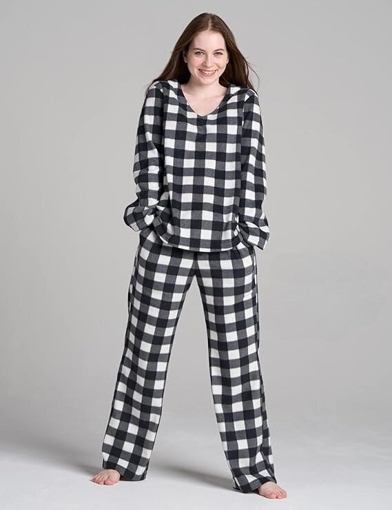 Pyjama Lapasa musta-valkoinen hinta ja tiedot | Yöasut ja pyjamat | hobbyhall.fi