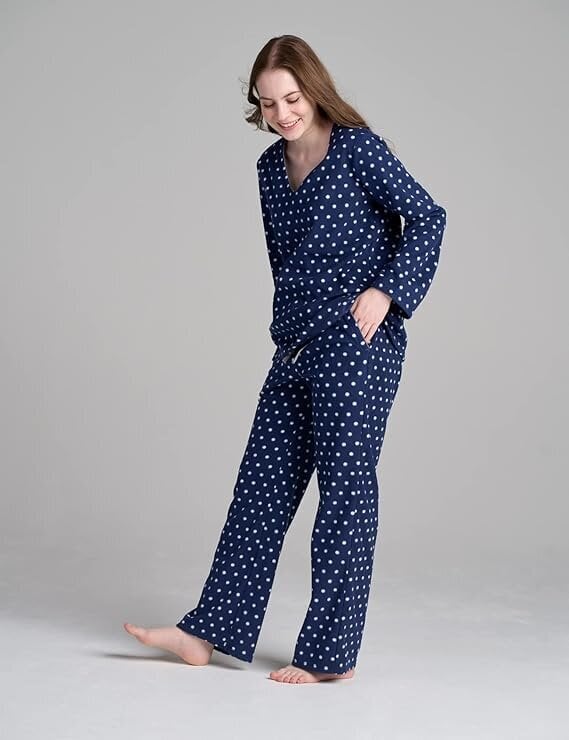 LAPASA Naisten Fleece Pyjama Navy M hinta ja tiedot | Yöasut ja pyjamat | hobbyhall.fi