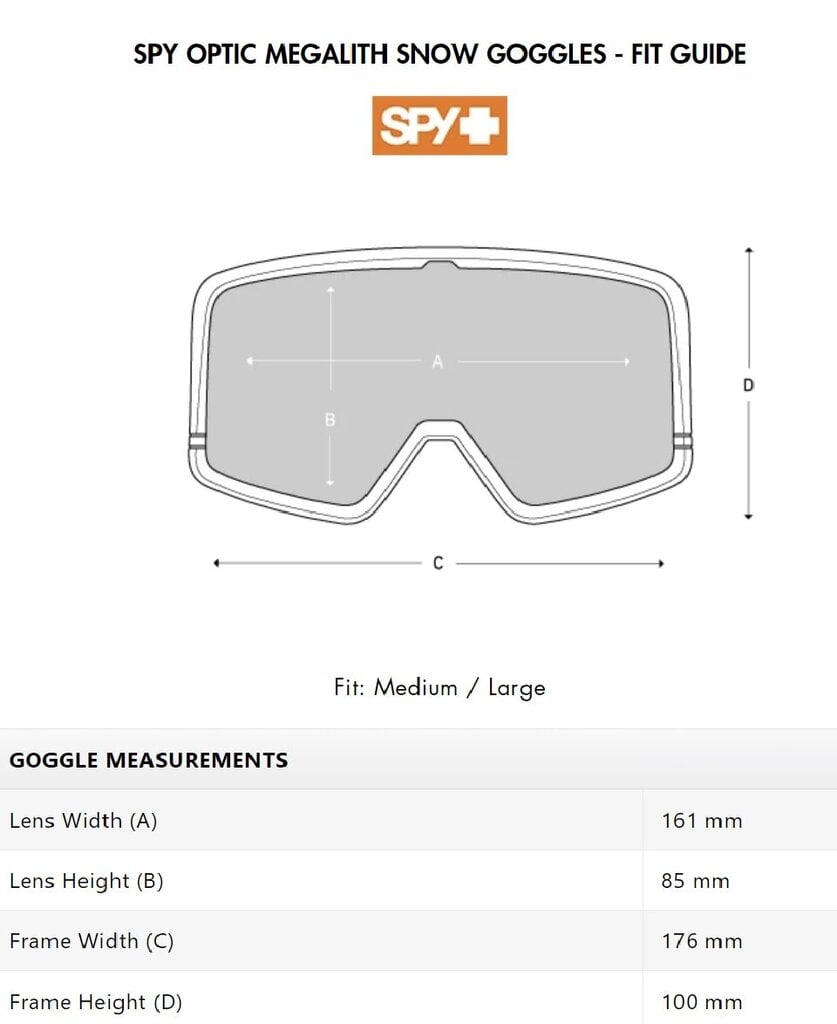 Laskettelulasit Spy Optic Megalith , SPY+Laurent, musta hinta ja tiedot | Laskettelulasit | hobbyhall.fi