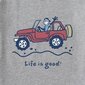 Naisten Life Is Good T-paita - Comfort and Style Harmaa koko XL hinta ja tiedot | Naisten T-paidat | hobbyhall.fi