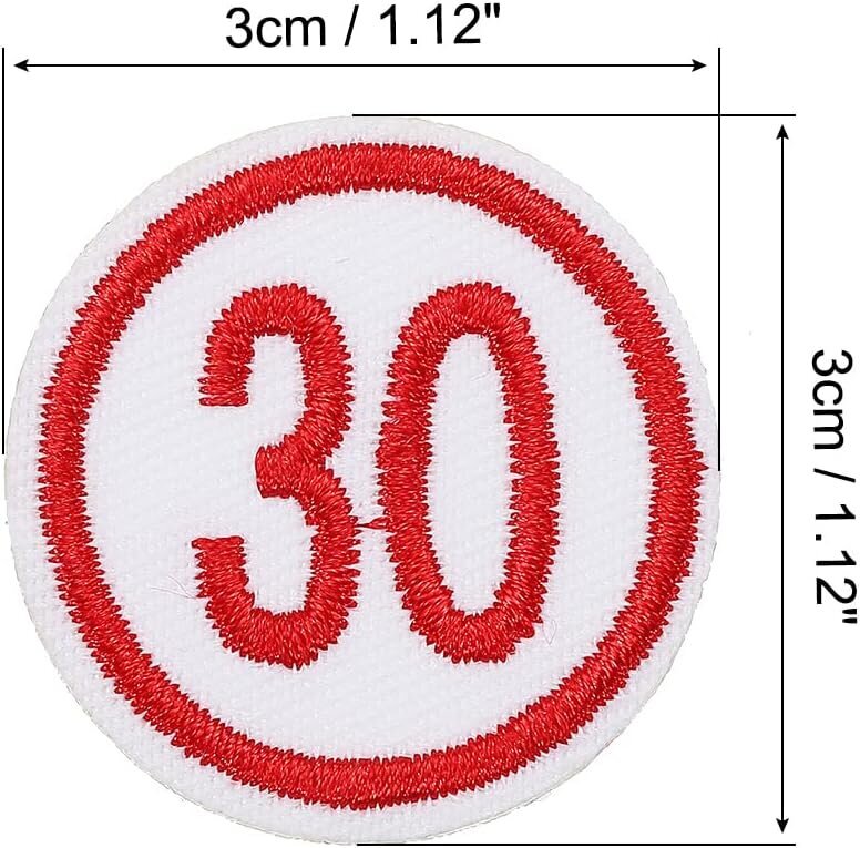 Hankintakartta numero 30 laastarit, punainen, 50 kpl, 3 x 3 cm, 3 x 3 cm. hinta ja tiedot | Koristeet ja tarrat | hobbyhall.fi