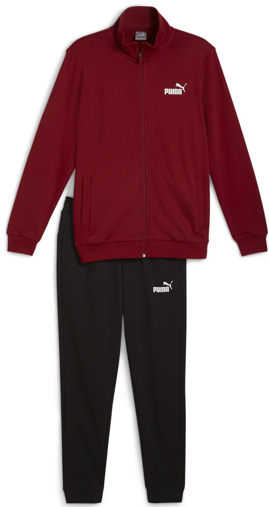 Puma Urheilupuku Miehille Clean Sweat Suit Black Red 585840 13 585840 13/2XL hinta ja tiedot | Miesten urheiluvaatteet | hobbyhall.fi