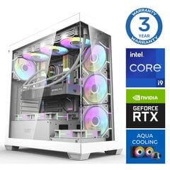 INTOP AQUA i9-14900KF 64GB DDR5 2TB SSD M.2 NVME RTX4070 12GB no-OS hinta ja tiedot | Pöytätietokoneet | hobbyhall.fi