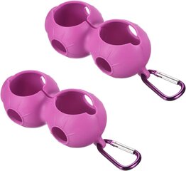 Silikoni Golf Ball Gripper Set Of 2 Vaaleanpunainen-Punainen hinta ja tiedot | Golf | hobbyhall.fi