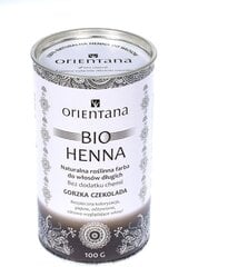 Orientana Bio Henna Bitter Chocolate -hiusväri, 100 g hinta ja tiedot | Hiusvärit | hobbyhall.fi