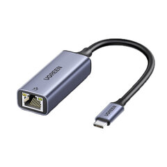 Sovitin UGREEN 50737 Type-C Sisään RJ45 1000mbps hinta ja tiedot | Adapterit | hobbyhall.fi