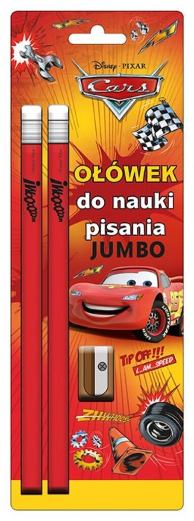 lightning mcqueen lyijykynät (kortit), 2 kpl hinta ja tiedot | Kirjoitusvälineet | hobbyhall.fi