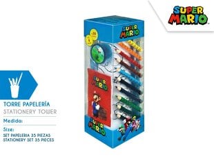 super mario -kirjoitussetti, 35 kpl hinta ja tiedot | Toimistotarvikkeet | hobbyhall.fi