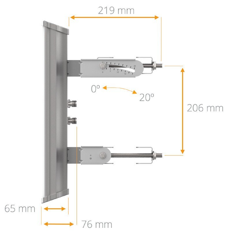 mimosa n5-45x2 | sektoriantenni | 19dbi, 45st, 4,9-6,4 ghz, 2x n-liitäntäinen antenni hinta ja tiedot | Reitittimet ja modeemit | hobbyhall.fi