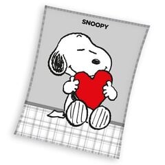 snoopy coral ruudullinen, 150 x 200 cm. hinta ja tiedot | Päiväpeitot ja huovat | hobbyhall.fi