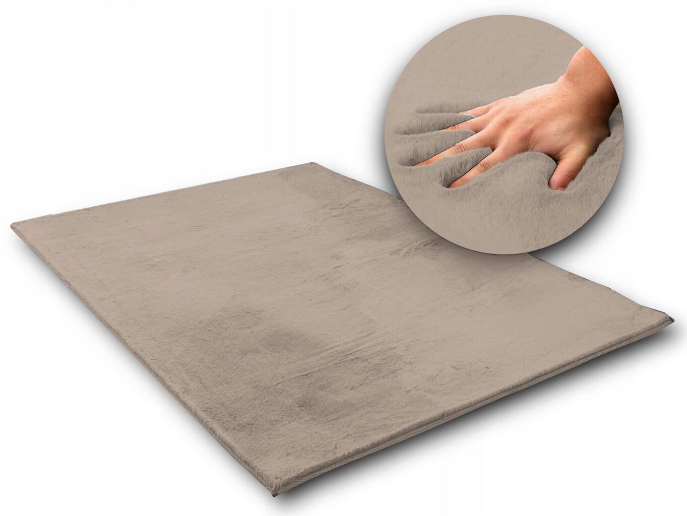 Silkkinen korkea kanin taupe -matto hinta ja tiedot | Isot matot | hobbyhall.fi