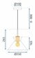 Hanging Lamp App1183-1CP B hinta ja tiedot | Riippuvalaisimet | hobbyhall.fi