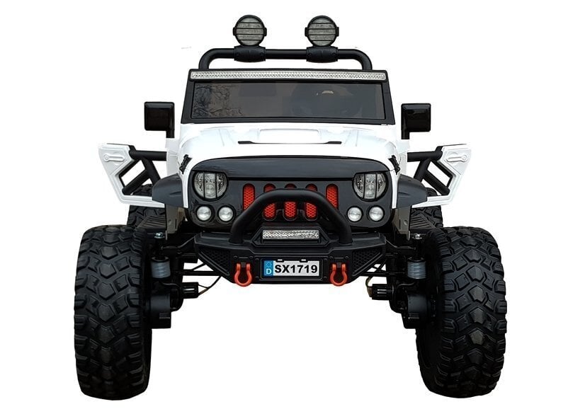 Jeep lasten sähköauto SX1719 4x4, valkoinen hinta ja tiedot | Lasten sähköautot | hobbyhall.fi