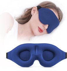 Sleep Sleeper, Sleep Sleeper, 100% valoa estävä 3D Sleeping Eye Mask, pehmeä hengittävä silmäsuoja naisille, miehille, rentouttava nollapaineinen yösilmäside hinta ja tiedot | Yöasut ja pyjamat | hobbyhall.fi