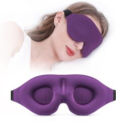 Sleep Sleeper, Sleep Sleeper, 100% valoa estävä 3D Sleeping Eye Mask, pehmeä hengittävä silmäsuoja naisille, miehille, rentouttava nollapaineinen yösilmäside hinta ja tiedot | Yöasut ja pyjamat | hobbyhall.fi