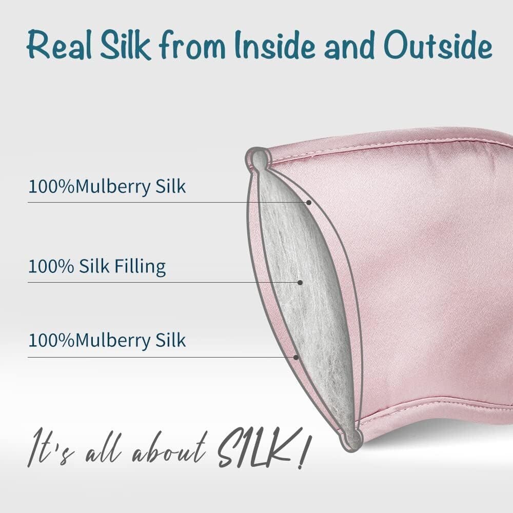 Silk Sleep Eye Eye Mask Side, säädettävällä hihnalla, pehmeä silmäsuoja naisille Miesten yöuniin, matkustamiseen, päiväuniin hinta ja tiedot | Yöasut ja pyjamat | hobbyhall.fi