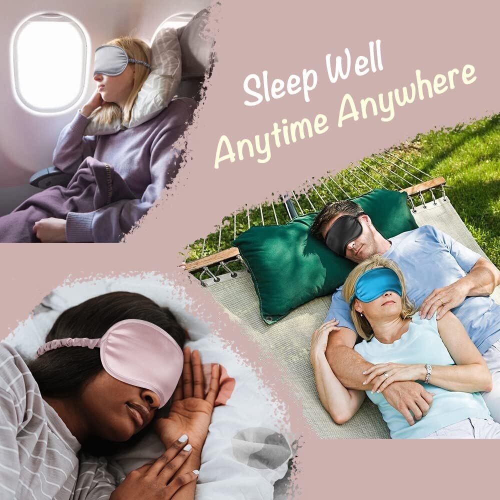 Silk Sleep Eye Eye Mask Side, säädettävällä hihnalla, pehmeä silmäsuoja naisille Miesten yöuniin, matkustamiseen, päiväuniin hinta ja tiedot | Yöasut ja pyjamat | hobbyhall.fi