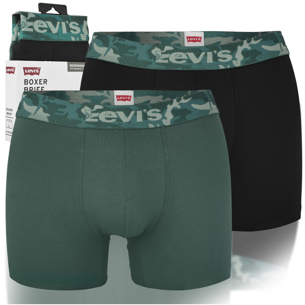 Bokserit Miesten Levi's 0949 Puuvilla, Alusvaatteet, 2 kpl hinta ja tiedot | Miesten alushousut | hobbyhall.fi