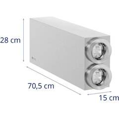 Annostelija kertakäyttökupeille, 2 TERÄS-annostelijaa, 81 - 89 mm hinta ja tiedot | Keittiövälineet | hobbyhall.fi