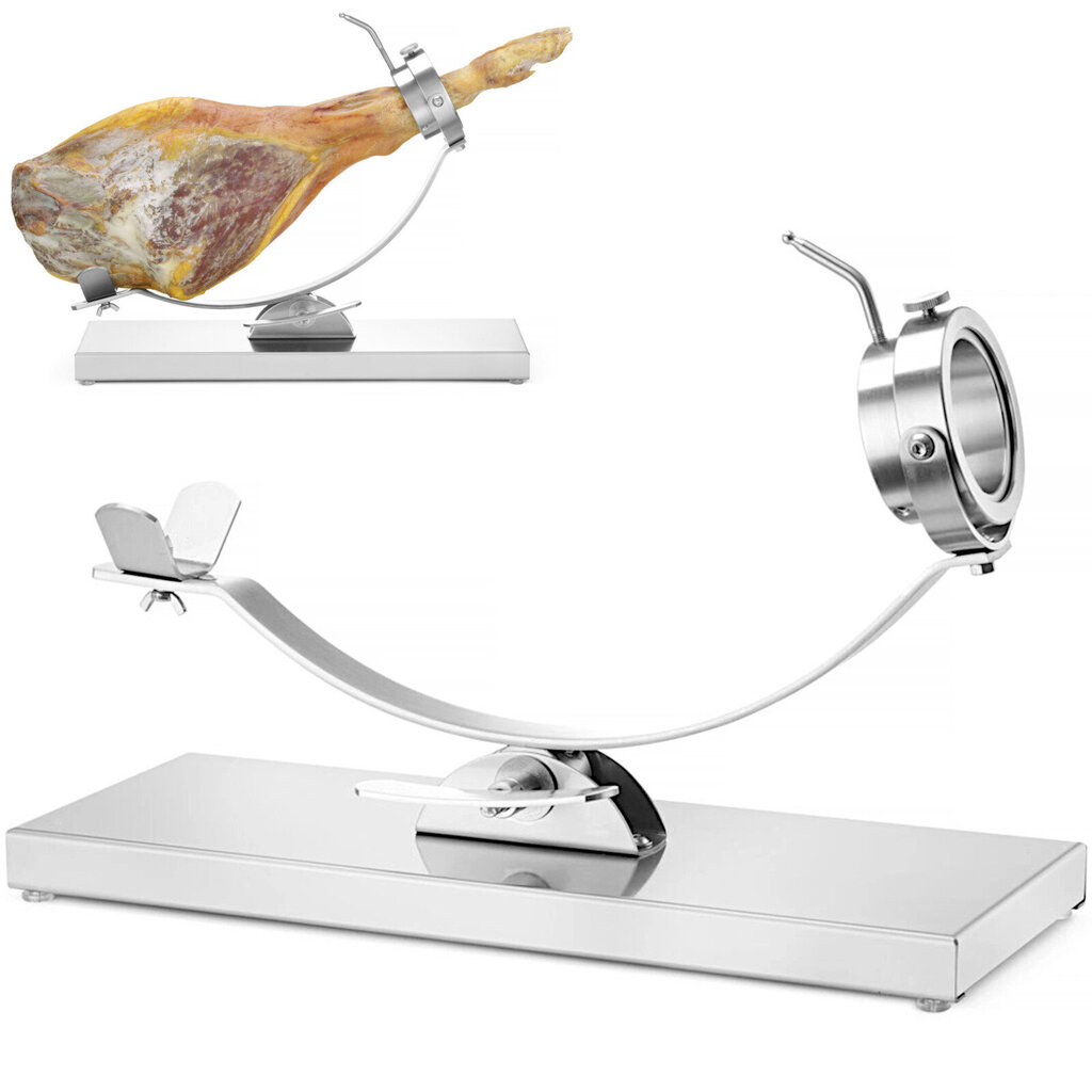 Teline jamon serrano -kinkun kypsytykseen, teräs, 595 x 215 x 300 mm hinta ja tiedot | Keittiövälineet | hobbyhall.fi