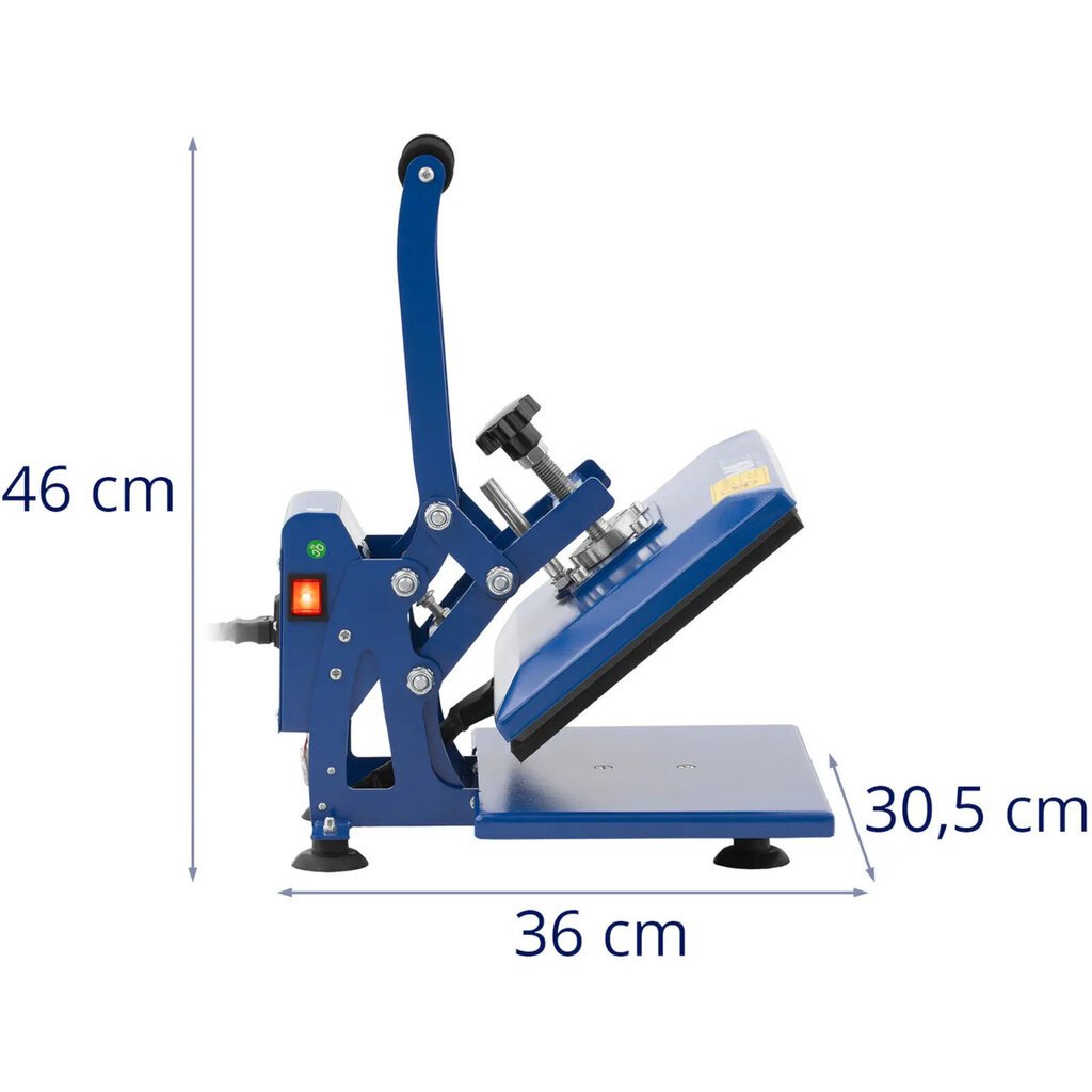 Lämmönsiirtopuristin LCD T-paitojen sublimointiin 23 x 30 cm 0-250C hinta ja tiedot | Käsityökalut | hobbyhall.fi