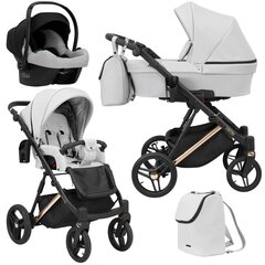 Lastenvaunut Lazzio Premium Kunert 3in1 Light grey hinta ja tiedot | Vaunut ja rattaat | hobbyhall.fi