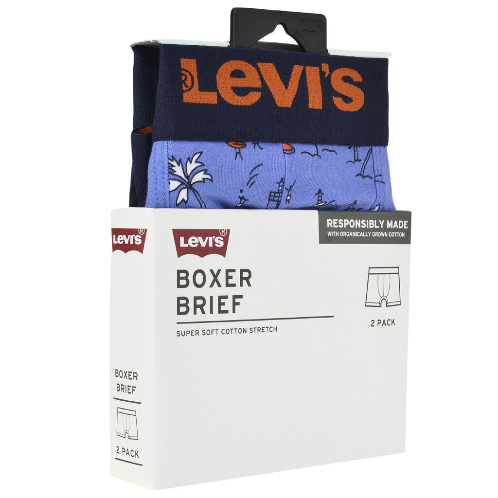 Bokserit Miesten Levi's 0950 Puuvilla, Alusvaatteet, 2 kpl hinta ja tiedot | Miesten alushousut | hobbyhall.fi