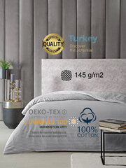 Premium Stripe hopea-satiinipuuvilla, 4-osainen vuodevaatteet, Karna Home Hotel Line, 200x220 hinta ja tiedot | Karna Home Koti ja keittiö | hobbyhall.fi