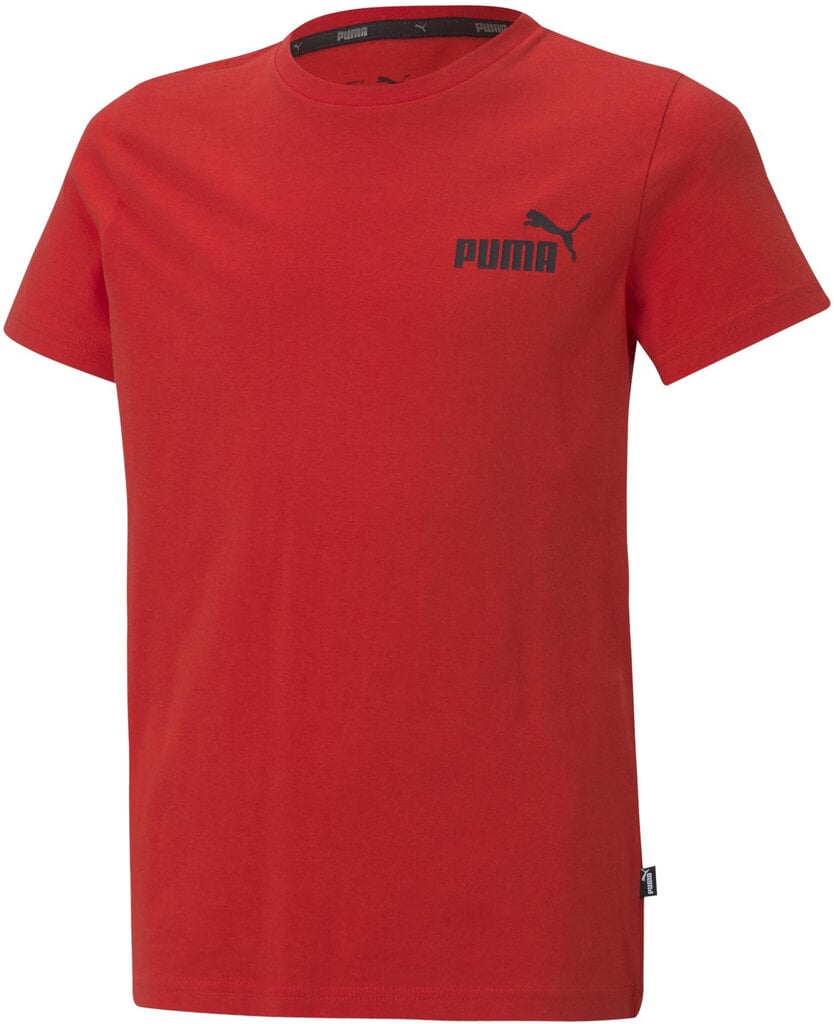 Puma T-paidat Nuorille Ess Small Logo Tee Red 586961 11 586961 11/176 hinta ja tiedot | Miesten puserot ja hupparit | hobbyhall.fi