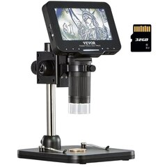 Digitaalinen mikroskooppi Vevor, 1920x1080, 50X-1000X, 32 Gt hinta ja tiedot | Mikroskoopit ja teleskoopit | hobbyhall.fi