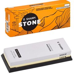 SHARPI Dual-Grit 1000/3000 Water Stone - Monipuolinen veitsen teroitin hinta ja tiedot | Viipalointikoneet ja veitsenteroittimet | hobbyhall.fi