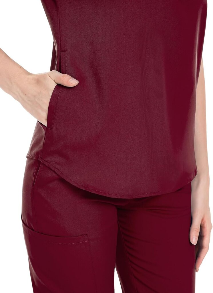 Scrubs-setti naisille Sairaanhoitajan univormu lenkkeilypuku Stretch Top & Housut, joissa on monitasku sairaanhoitajan työvaatteille hinta ja tiedot | Naisten setit ja haalarit | hobbyhall.fi