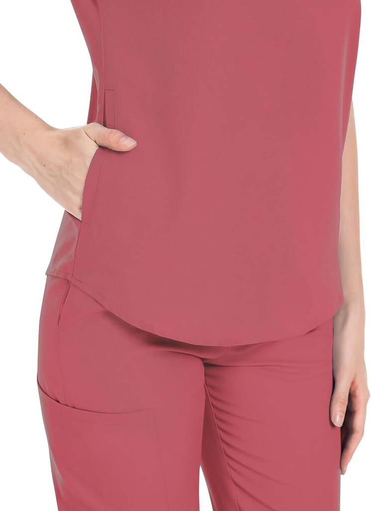 Scrubs-setti naisille Sairaanhoitajan univormu lenkkeilypuku Stretch Top & Housut, joissa on monitasku sairaanhoitajan työvaatteille hinta ja tiedot | Naisten setit ja haalarit | hobbyhall.fi