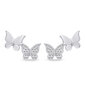 Brilio Silver Leikkiset hopeiset korvakorut Butterflies EA631W sBS2852 hinta ja tiedot | Korvakorut | hobbyhall.fi