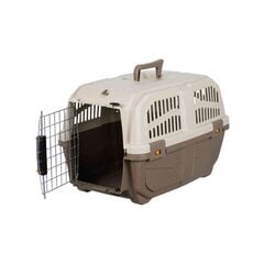 TRIXIE Skudo 2 laatikko, XS-S 35x36x55 cm, beige-harmaa ruskea hinta ja tiedot | Kuljetushäkit ja kuljetuslaatikot | hobbyhall.fi