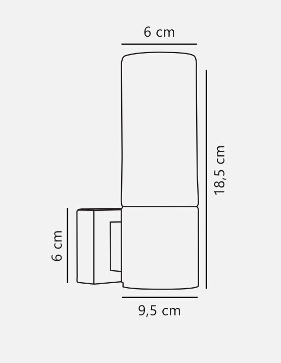 Nordlux Seinävalaisin Tangens 17131032 hinta ja tiedot | Seinävalaisimet | hobbyhall.fi