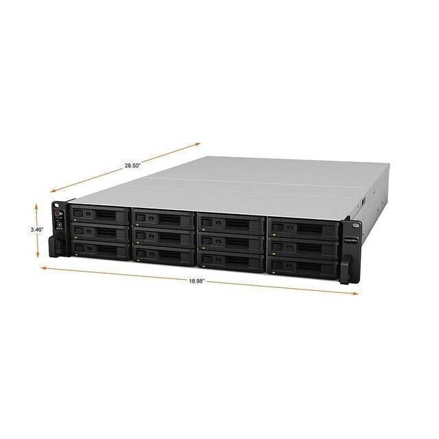 SYNOLOGY RS3621RPxs 12-paikkainen NAS-teline hinta ja tiedot | Ulkoiset kovalevyt | hobbyhall.fi