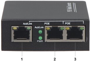 Atte SWITCH POE SPS-2P/1 3 PORTTIA hinta ja tiedot | Verkkokytkimet | hobbyhall.fi