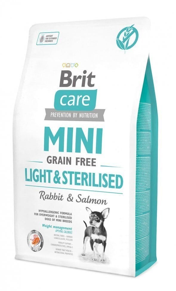 Brit Care Mini Light & Sterilised täysravinto koirille 2kg hinta ja tiedot | Koiran kuivaruoka | hobbyhall.fi