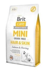Brit Care Mini Hair & Skin täysravinto koirille 7kg hinta ja tiedot | Koiran kuivaruoka | hobbyhall.fi