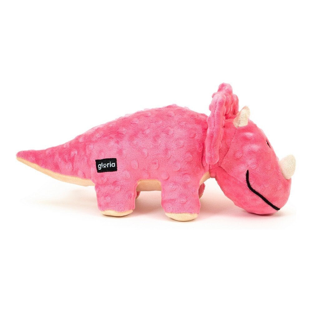 Pörröinen lelu koirille Gloria Yamata Dinosaur, pinkki hinta ja tiedot | Koiran lelut | hobbyhall.fi