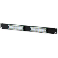 Kytkinpaneeli Intellinet 1U UTP 16x RJ45 Cat5e, musta hinta ja tiedot | Komponenttien lisätarvikkeet | hobbyhall.fi