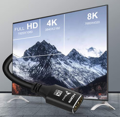 Reaglen jatkokaapeli HDMI 2.1 4K 144Hz 2M sovitinkaapeli hinta ja tiedot | Koteloiden lisätarvikkeet | hobbyhall.fi