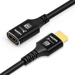 Reaglen jatkokaapeli HDMI 2.1 4K 144Hz 2M sovitinkaapeli hinta ja tiedot | Koteloiden lisätarvikkeet | hobbyhall.fi