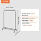 Kokoonvedettävä vaatekaappi Vevor, 400 x 1010 x 1510 mm hinta ja tiedot | Naulakot | hobbyhall.fi