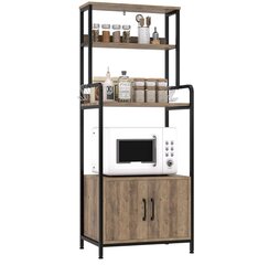 HOCSOK keittiön hylly, ruskea, 59,7 x 40 x 149 cm hinta ja tiedot | Keittiökalusteiden lisätarvikkeet | hobbyhall.fi