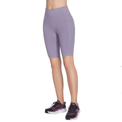 Naisten urheilushortsit Skechers Go Walk High Waisted Bike Short, violetti hinta ja tiedot | Naisten urheiluvaatteet | hobbyhall.fi