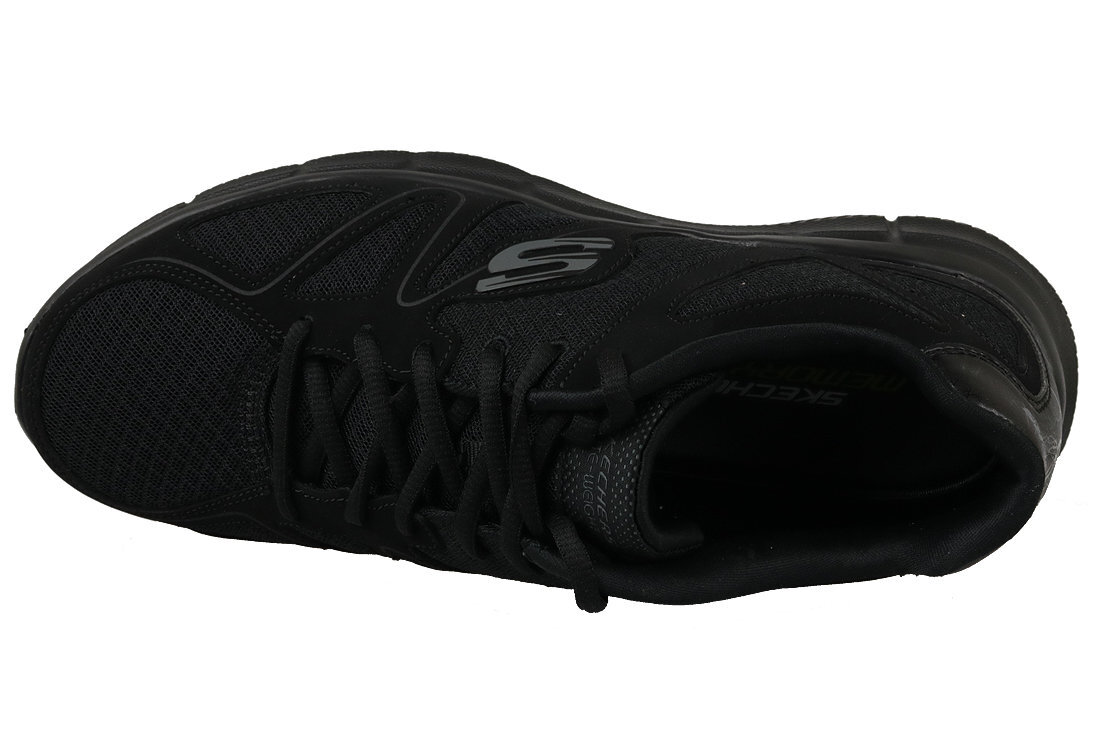 Skechers Satisfaction Miesten urheilukengät 58350-BBK hinta ja tiedot | Miesten urheilu- ja vapaa-ajan kengät | hobbyhall.fi